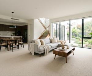 Modern home with clean carpet