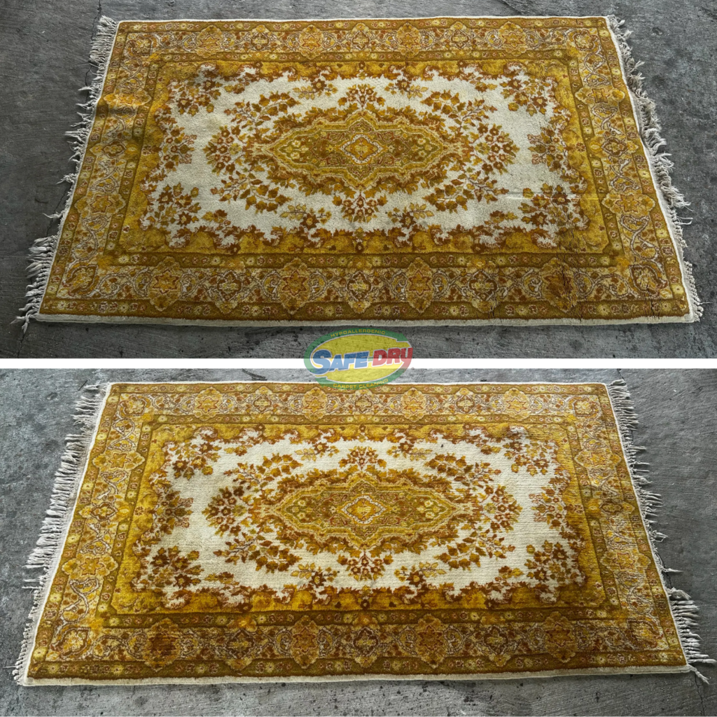 Before and After Oriental Rug Cleaning